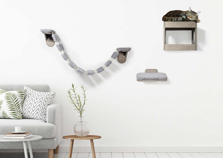 dobar Katzenmöbel-Set mit Leiter, Höhle und Liegefläche